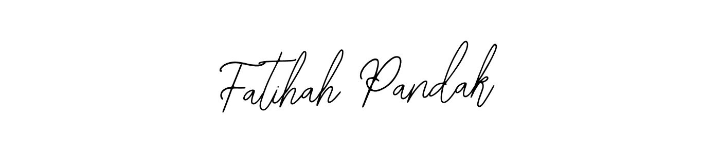 How to make Fatihah Pandak name signature. Use Bearetta-2O07w style for creating short signs online. This is the latest handwritten sign. Fatihah Pandak signature style 12 images and pictures png