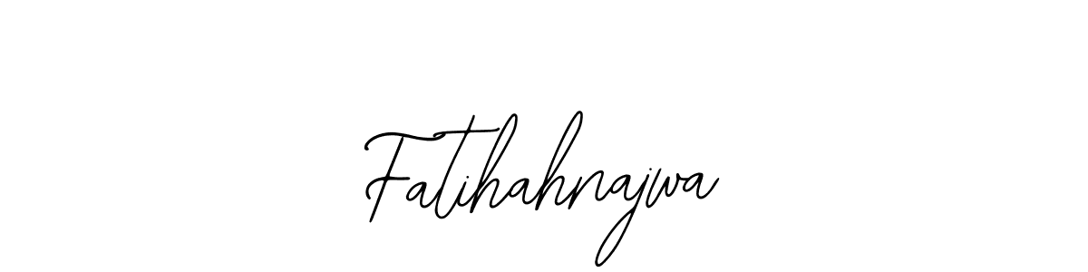 You should practise on your own different ways (Bearetta-2O07w) to write your name (Fatihahnajwa) in signature. don't let someone else do it for you. Fatihahnajwa signature style 12 images and pictures png