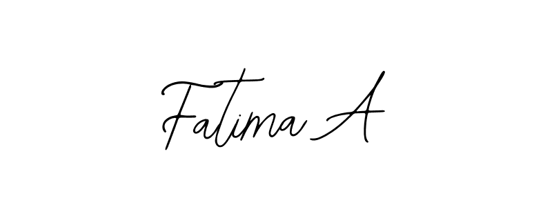 Use a signature maker to create a handwritten signature online. With this signature software, you can design (Bearetta-2O07w) your own signature for name Fatima A. Fatima A signature style 12 images and pictures png