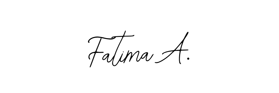 Fatima A. stylish signature style. Best Handwritten Sign (Bearetta-2O07w) for my name. Handwritten Signature Collection Ideas for my name Fatima A.. Fatima A. signature style 12 images and pictures png