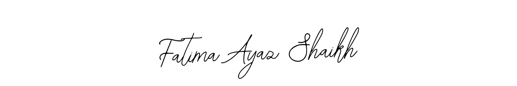 The best way (Bearetta-2O07w) to make a short signature is to pick only two or three words in your name. The name Fatima Ayaz Shaikh include a total of six letters. For converting this name. Fatima Ayaz Shaikh signature style 12 images and pictures png