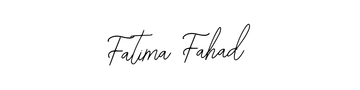 You should practise on your own different ways (Bearetta-2O07w) to write your name (Fatima Fahad) in signature. don't let someone else do it for you. Fatima Fahad signature style 12 images and pictures png