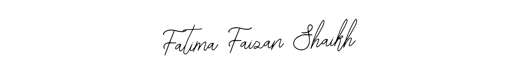 Create a beautiful signature design for name Fatima Faizan Shaikh. With this signature (Bearetta-2O07w) fonts, you can make a handwritten signature for free. Fatima Faizan Shaikh signature style 12 images and pictures png