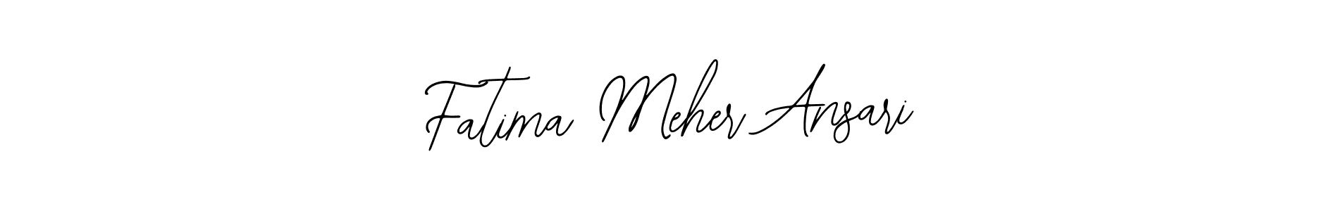 Bearetta-2O07w is a professional signature style that is perfect for those who want to add a touch of class to their signature. It is also a great choice for those who want to make their signature more unique. Get Fatima Meher Ansari name to fancy signature for free. Fatima Meher Ansari signature style 12 images and pictures png