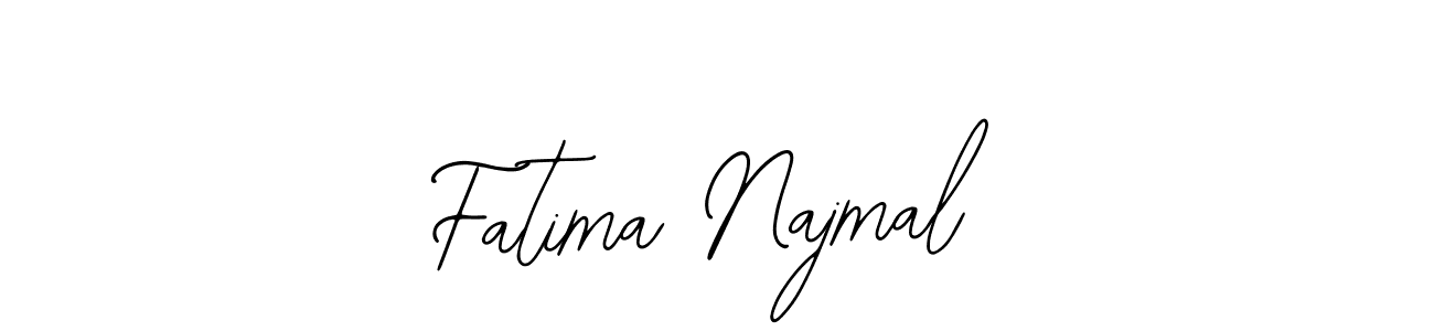 Use a signature maker to create a handwritten signature online. With this signature software, you can design (Bearetta-2O07w) your own signature for name Fatima Najmal. Fatima Najmal signature style 12 images and pictures png