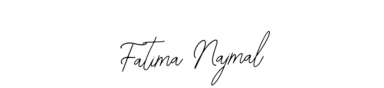 Use a signature maker to create a handwritten signature online. With this signature software, you can design (Bearetta-2O07w) your own signature for name Fatima Najmal. Fatima Najmal signature style 12 images and pictures png