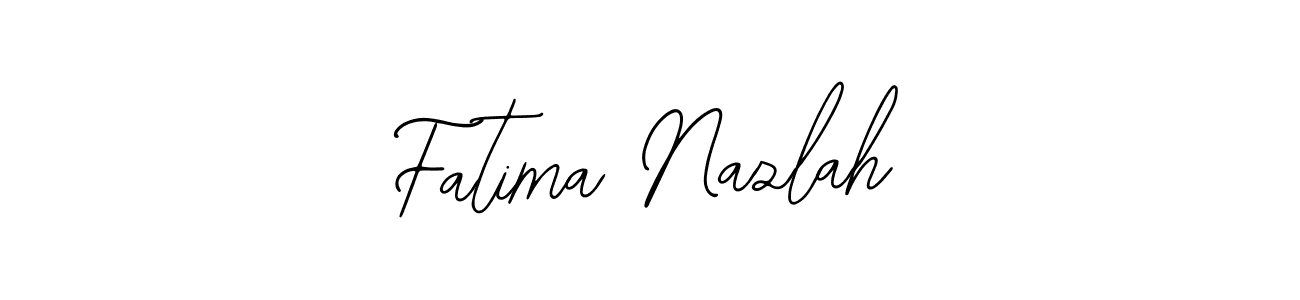 Also You can easily find your signature by using the search form. We will create Fatima Nazlah name handwritten signature images for you free of cost using Bearetta-2O07w sign style. Fatima Nazlah signature style 12 images and pictures png