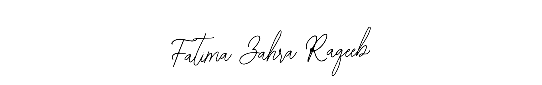 Make a beautiful signature design for name Fatima Zahra Raqeeb. Use this online signature maker to create a handwritten signature for free. Fatima Zahra Raqeeb signature style 12 images and pictures png
