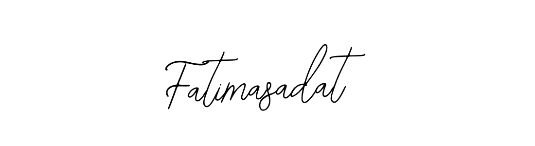 Create a beautiful signature design for name Fatimasadat. With this signature (Bearetta-2O07w) fonts, you can make a handwritten signature for free. Fatimasadat signature style 12 images and pictures png