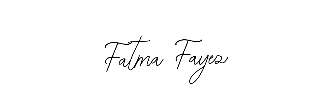 You should practise on your own different ways (Bearetta-2O07w) to write your name (Fatma Fayez) in signature. don't let someone else do it for you. Fatma Fayez signature style 12 images and pictures png