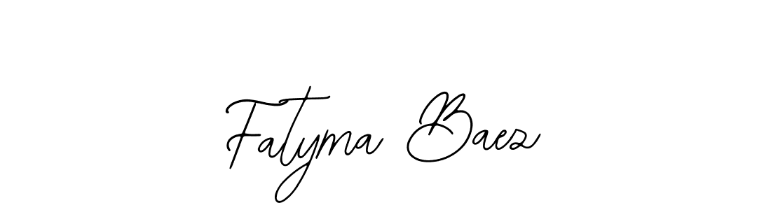 Bearetta-2O07w is a professional signature style that is perfect for those who want to add a touch of class to their signature. It is also a great choice for those who want to make their signature more unique. Get Fatyma Baez name to fancy signature for free. Fatyma Baez signature style 12 images and pictures png