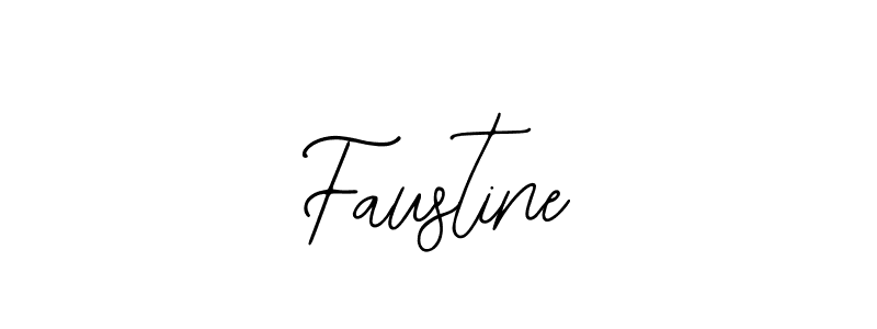 Design your own signature with our free online signature maker. With this signature software, you can create a handwritten (Bearetta-2O07w) signature for name Faustine. Faustine signature style 12 images and pictures png