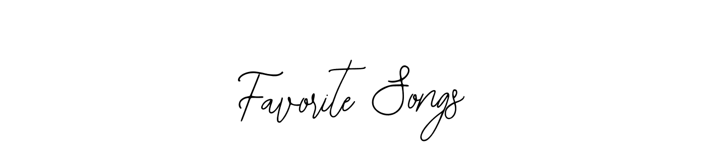 Also we have Favorite Songs name is the best signature style. Create professional handwritten signature collection using Bearetta-2O07w autograph style. Favorite Songs signature style 12 images and pictures png