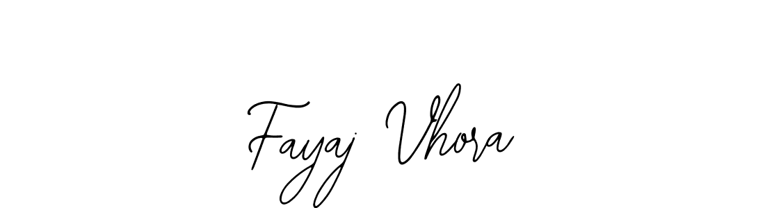 Use a signature maker to create a handwritten signature online. With this signature software, you can design (Bearetta-2O07w) your own signature for name Fayaj Vhora. Fayaj Vhora signature style 12 images and pictures png