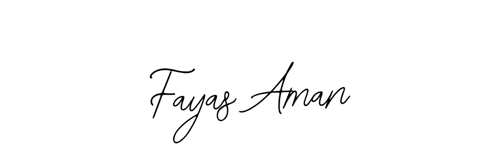 You should practise on your own different ways (Bearetta-2O07w) to write your name (Fayas Aman) in signature. don't let someone else do it for you. Fayas Aman signature style 12 images and pictures png