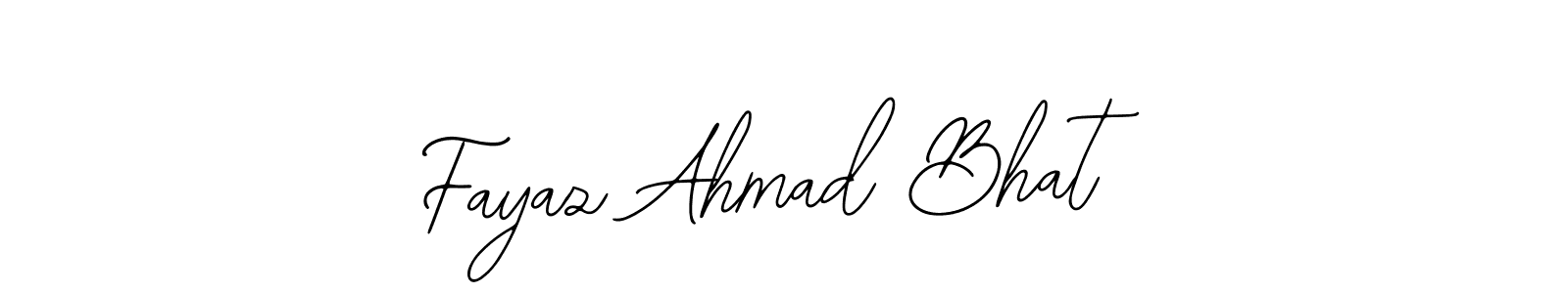 How to make Fayaz Ahmad Bhat name signature. Use Bearetta-2O07w style for creating short signs online. This is the latest handwritten sign. Fayaz Ahmad Bhat signature style 12 images and pictures png