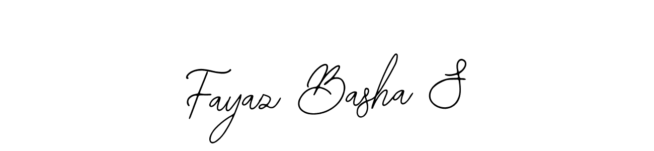 Make a beautiful signature design for name Fayaz Basha S. With this signature (Bearetta-2O07w) style, you can create a handwritten signature for free. Fayaz Basha S signature style 12 images and pictures png