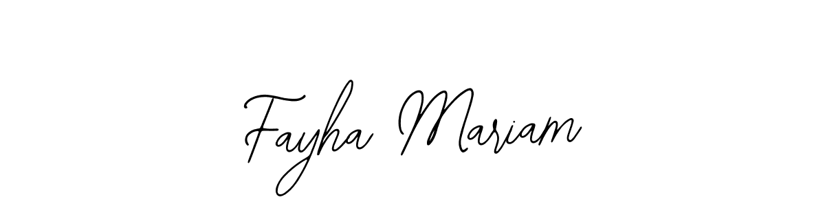 Also we have Fayha Mariam name is the best signature style. Create professional handwritten signature collection using Bearetta-2O07w autograph style. Fayha Mariam signature style 12 images and pictures png