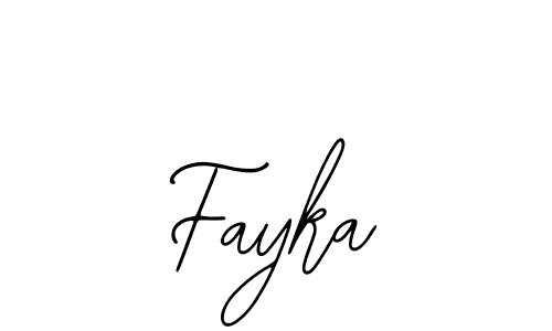 Design your own signature with our free online signature maker. With this signature software, you can create a handwritten (Bearetta-2O07w) signature for name Fayka. Fayka signature style 12 images and pictures png