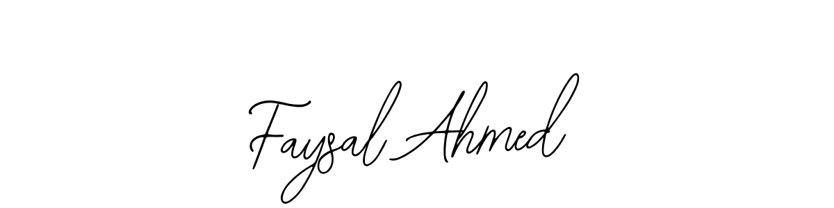 if you are searching for the best signature style for your name Faysal Ahmed. so please give up your signature search. here we have designed multiple signature styles  using Bearetta-2O07w. Faysal Ahmed signature style 12 images and pictures png