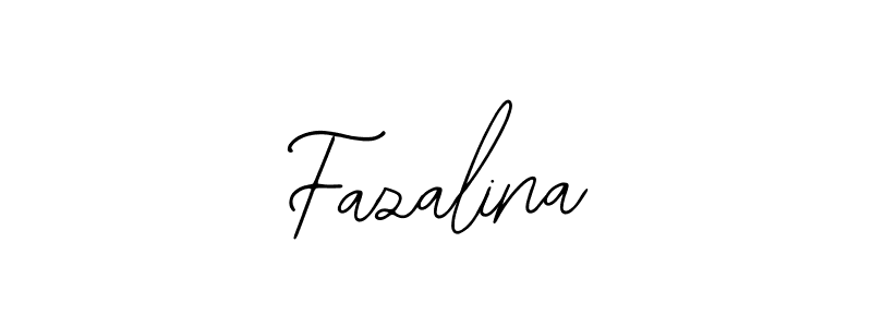 How to make Fazalina name signature. Use Bearetta-2O07w style for creating short signs online. This is the latest handwritten sign. Fazalina signature style 12 images and pictures png