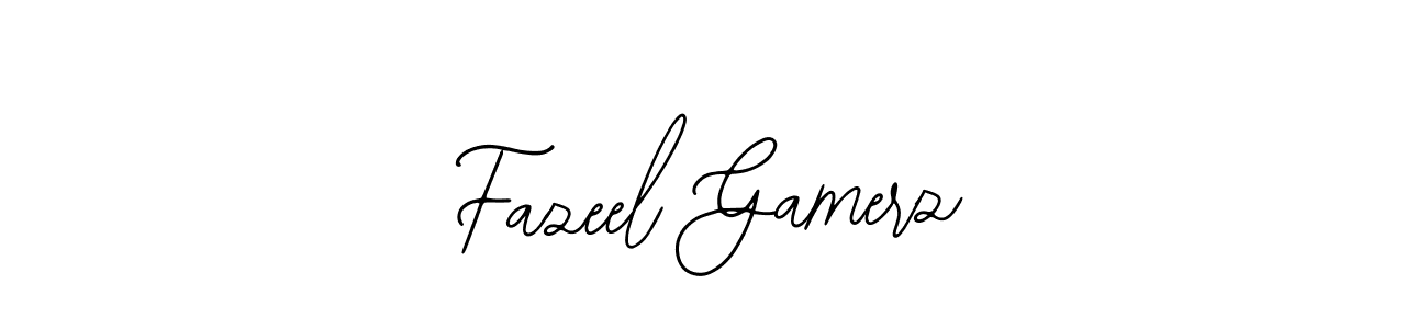 Fazeel Gamerz stylish signature style. Best Handwritten Sign (Bearetta-2O07w) for my name. Handwritten Signature Collection Ideas for my name Fazeel Gamerz. Fazeel Gamerz signature style 12 images and pictures png