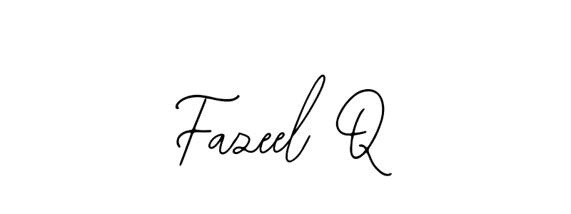 How to Draw Fazeel Q signature style? Bearetta-2O07w is a latest design signature styles for name Fazeel Q. Fazeel Q signature style 12 images and pictures png