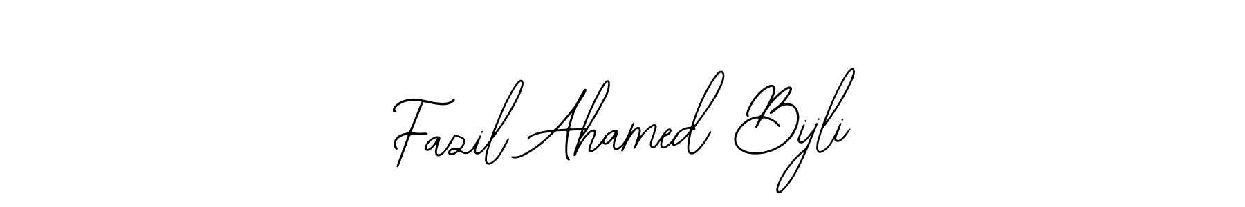 You should practise on your own different ways (Bearetta-2O07w) to write your name (Fazil Ahamed Bijli) in signature. don't let someone else do it for you. Fazil Ahamed Bijli signature style 12 images and pictures png