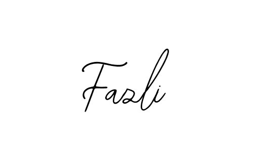 How to make Fazli name signature. Use Bearetta-2O07w style for creating short signs online. This is the latest handwritten sign. Fazli signature style 12 images and pictures png