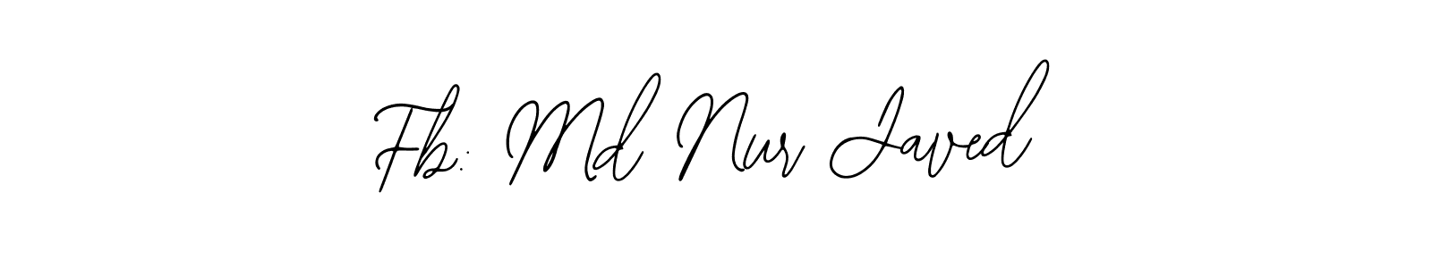 Create a beautiful signature design for name Fb: Md Nur Javed. With this signature (Bearetta-2O07w) fonts, you can make a handwritten signature for free. Fb: Md Nur Javed signature style 12 images and pictures png