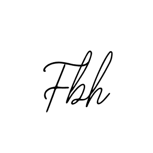 How to make Fbh name signature. Use Bearetta-2O07w style for creating short signs online. This is the latest handwritten sign. Fbh signature style 12 images and pictures png