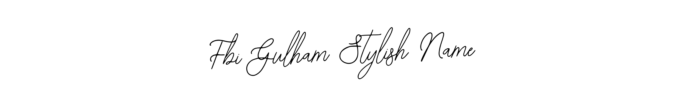 Make a short Fbi Gulham Stylish Name signature style. Manage your documents anywhere anytime using Bearetta-2O07w. Create and add eSignatures, submit forms, share and send files easily. Fbi Gulham Stylish Name signature style 12 images and pictures png