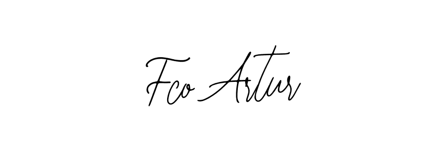 Make a short Fco Artur signature style. Manage your documents anywhere anytime using Bearetta-2O07w. Create and add eSignatures, submit forms, share and send files easily. Fco Artur signature style 12 images and pictures png