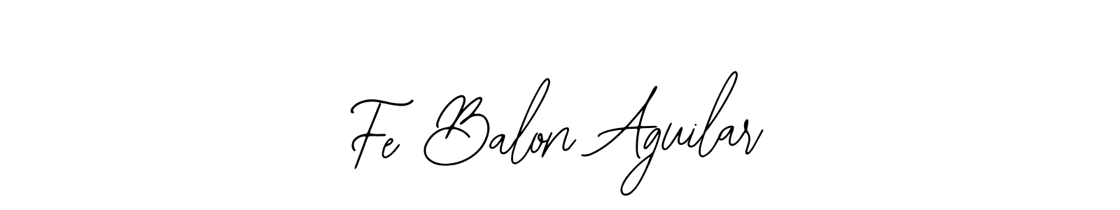 The best way (Bearetta-2O07w) to make a short signature is to pick only two or three words in your name. The name Fe Balon Aguilar include a total of six letters. For converting this name. Fe Balon Aguilar signature style 12 images and pictures png