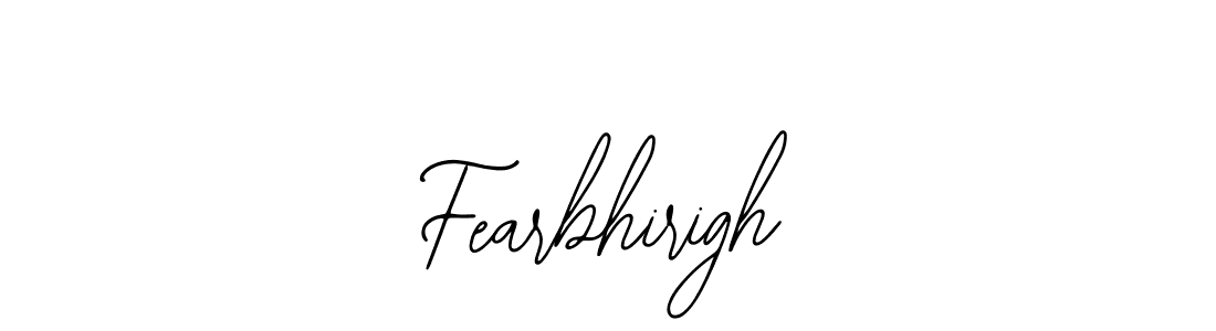 The best way (Bearetta-2O07w) to make a short signature is to pick only two or three words in your name. The name Fearbhirigh include a total of six letters. For converting this name. Fearbhirigh signature style 12 images and pictures png