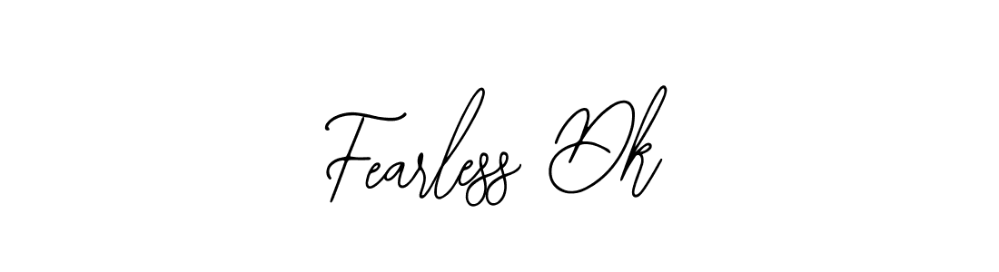 Similarly Bearetta-2O07w is the best handwritten signature design. Signature creator online .You can use it as an online autograph creator for name Fearless Dk. Fearless Dk signature style 12 images and pictures png