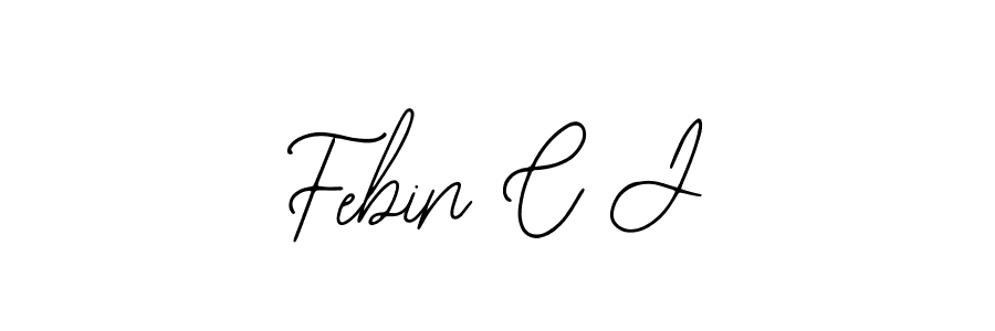 Design your own signature with our free online signature maker. With this signature software, you can create a handwritten (Bearetta-2O07w) signature for name Febin C J. Febin C J signature style 12 images and pictures png