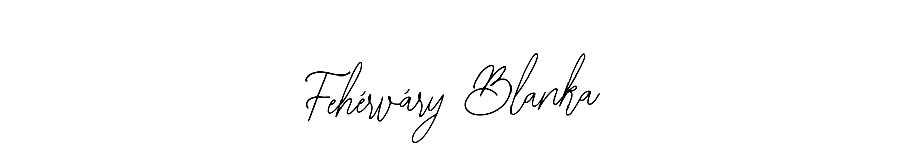 Use a signature maker to create a handwritten signature online. With this signature software, you can design (Bearetta-2O07w) your own signature for name Fehérváry Blanka. Fehérváry Blanka signature style 12 images and pictures png