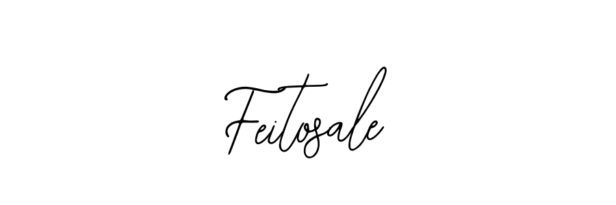 How to make Feitosale name signature. Use Bearetta-2O07w style for creating short signs online. This is the latest handwritten sign. Feitosale signature style 12 images and pictures png