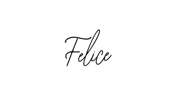 How to make Felice name signature. Use Bearetta-2O07w style for creating short signs online. This is the latest handwritten sign. Felice signature style 12 images and pictures png