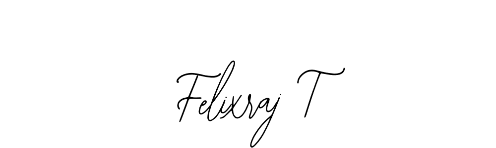 if you are searching for the best signature style for your name Felixraj T. so please give up your signature search. here we have designed multiple signature styles  using Bearetta-2O07w. Felixraj T signature style 12 images and pictures png