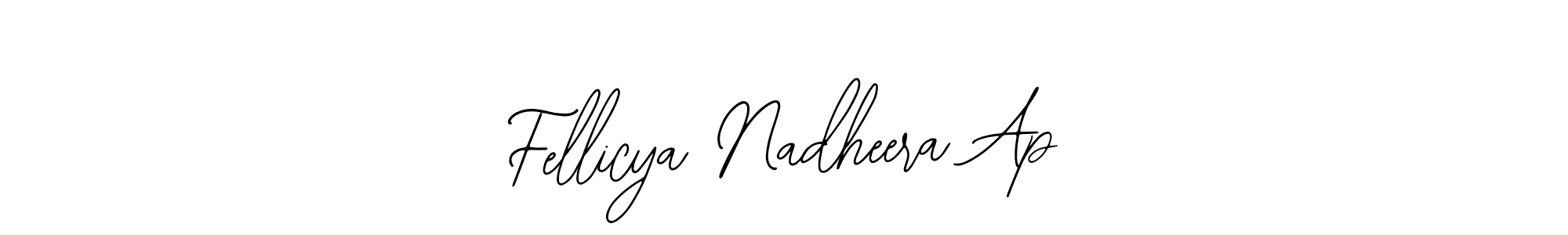 if you are searching for the best signature style for your name Fellicya Nadheera Ap. so please give up your signature search. here we have designed multiple signature styles  using Bearetta-2O07w. Fellicya Nadheera Ap signature style 12 images and pictures png