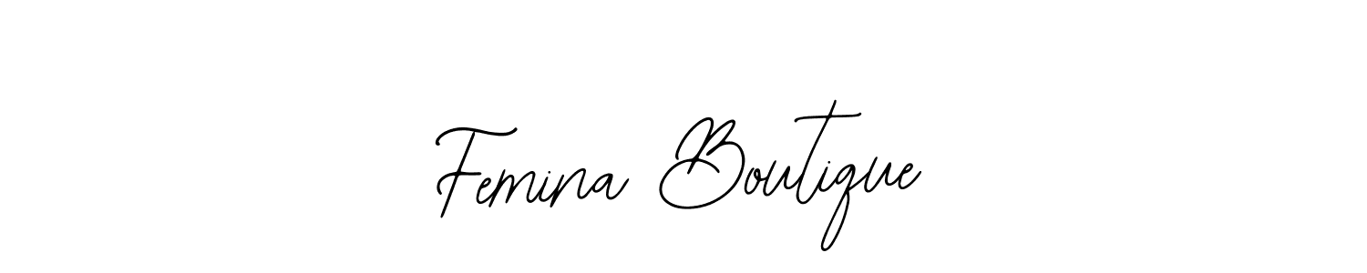 How to make Femina Boutique signature? Bearetta-2O07w is a professional autograph style. Create handwritten signature for Femina Boutique name. Femina Boutique signature style 12 images and pictures png