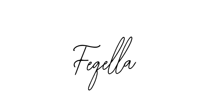 The best way (Bearetta-2O07w) to make a short signature is to pick only two or three words in your name. The name Feqella include a total of six letters. For converting this name. Feqella signature style 12 images and pictures png