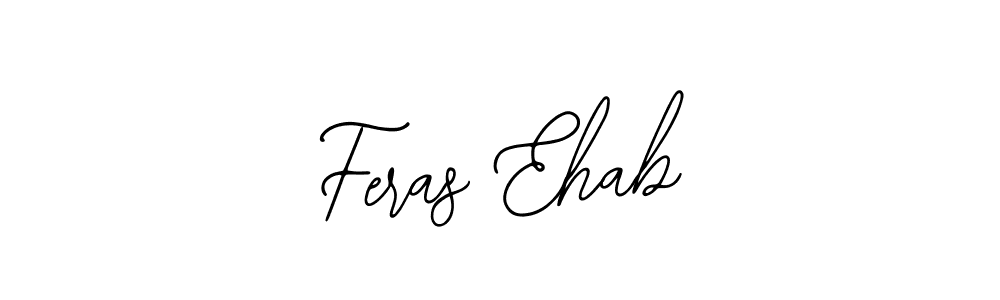 How to make Feras Ehab name signature. Use Bearetta-2O07w style for creating short signs online. This is the latest handwritten sign. Feras Ehab signature style 12 images and pictures png