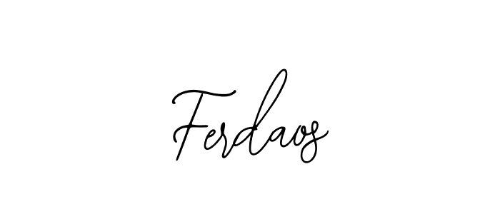 How to make Ferdaos signature? Bearetta-2O07w is a professional autograph style. Create handwritten signature for Ferdaos name. Ferdaos signature style 12 images and pictures png