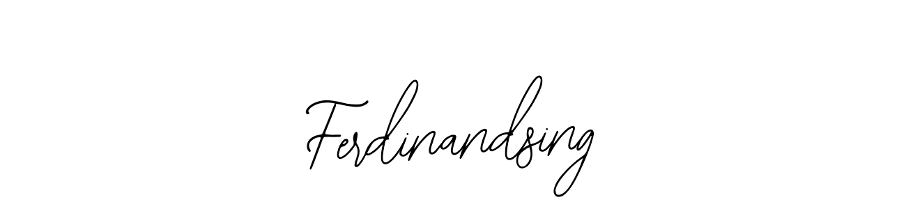 It looks lik you need a new signature style for name Ferdinandsing. Design unique handwritten (Bearetta-2O07w) signature with our free signature maker in just a few clicks. Ferdinandsing signature style 12 images and pictures png