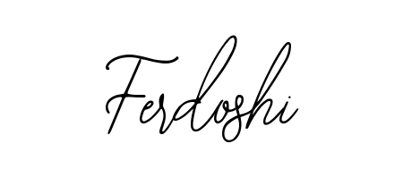 How to make Ferdoshi signature? Bearetta-2O07w is a professional autograph style. Create handwritten signature for Ferdoshi name. Ferdoshi signature style 12 images and pictures png