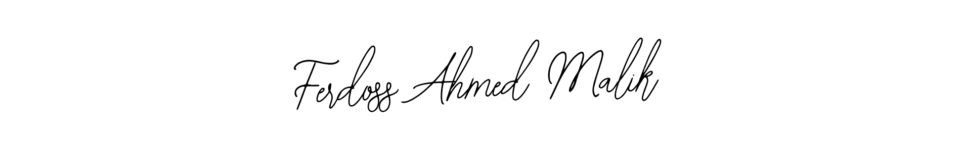 if you are searching for the best signature style for your name Ferdoss Ahmed Malik. so please give up your signature search. here we have designed multiple signature styles  using Bearetta-2O07w. Ferdoss Ahmed Malik signature style 12 images and pictures png