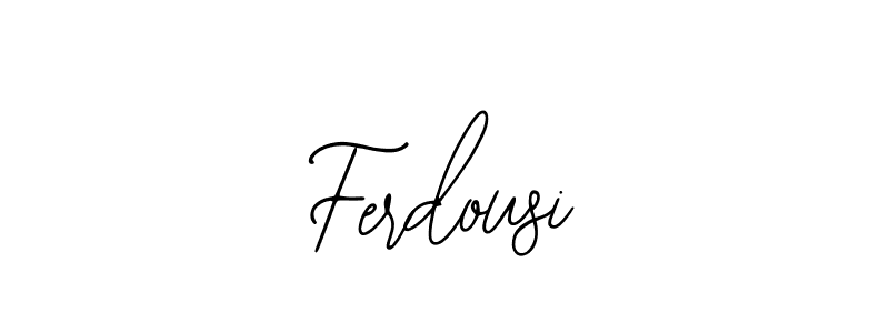 Use a signature maker to create a handwritten signature online. With this signature software, you can design (Bearetta-2O07w) your own signature for name Ferdousi. Ferdousi signature style 12 images and pictures png